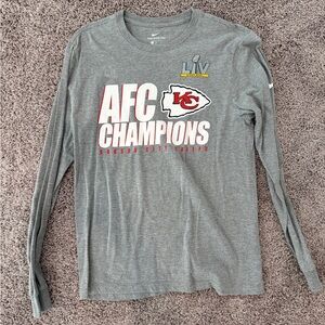 Chiefs Long Sleeve Tee Size Medium